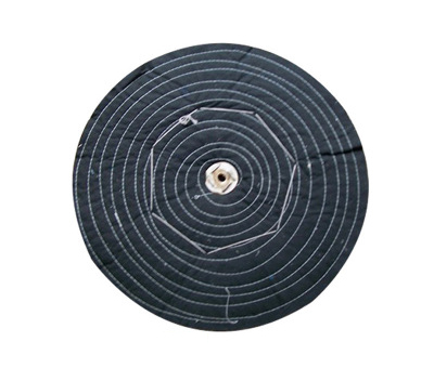 黑色棉布600布轮抛光轮 高耐磨角向抛光轮 抛光专用布轮